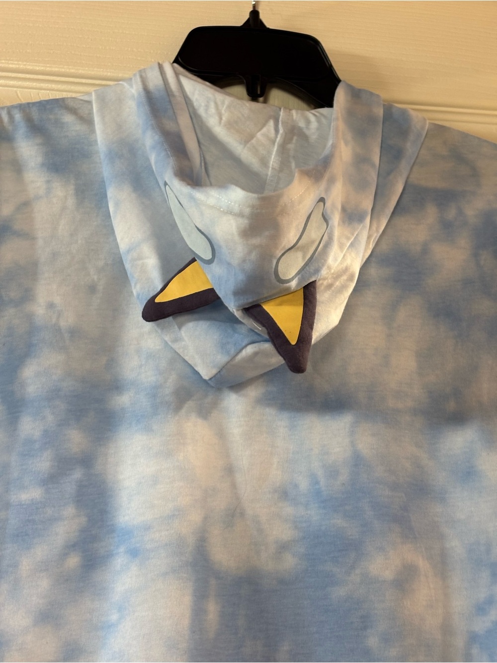 Lucy Blue Tie-Dye 'Bluey' Graphic Hooded Tee with Yellow Accents - Picture 6 of 6